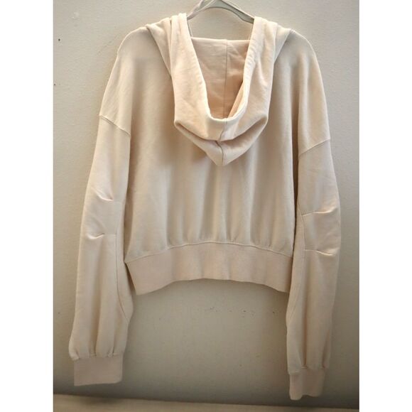 FP Movement OB2080058 Women's Sz S Beige Playbook Cropped Pullover Hoodie - Picture 2 of 10